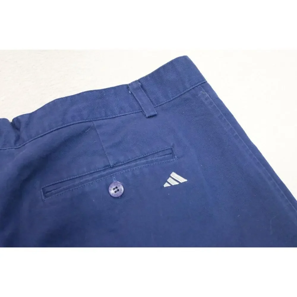 VTG 1999 Adidas Golf Shorts‎ Dark Blue Performance Athletic 8.5